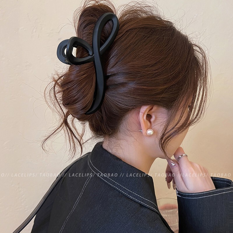 2025新款鲨鱼夹发量少盘发夹后脑勺中号头饰发卡轻奢高级感女|undefined