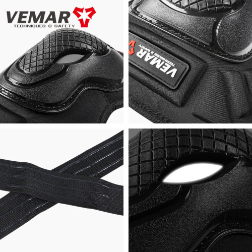 Vemar motorcycle riding knee pads two-piece set for men, four-season lightweight and breathable motorcycle anti-fall rider equipment for women