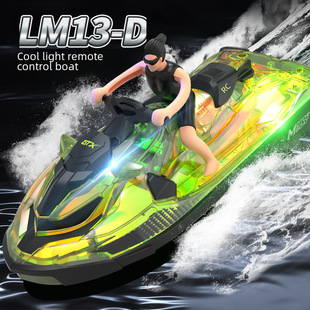 Cross-border high-speed remote control motorboat children's toy water remote control boat speedboat simulation model rechargeable manufacturer