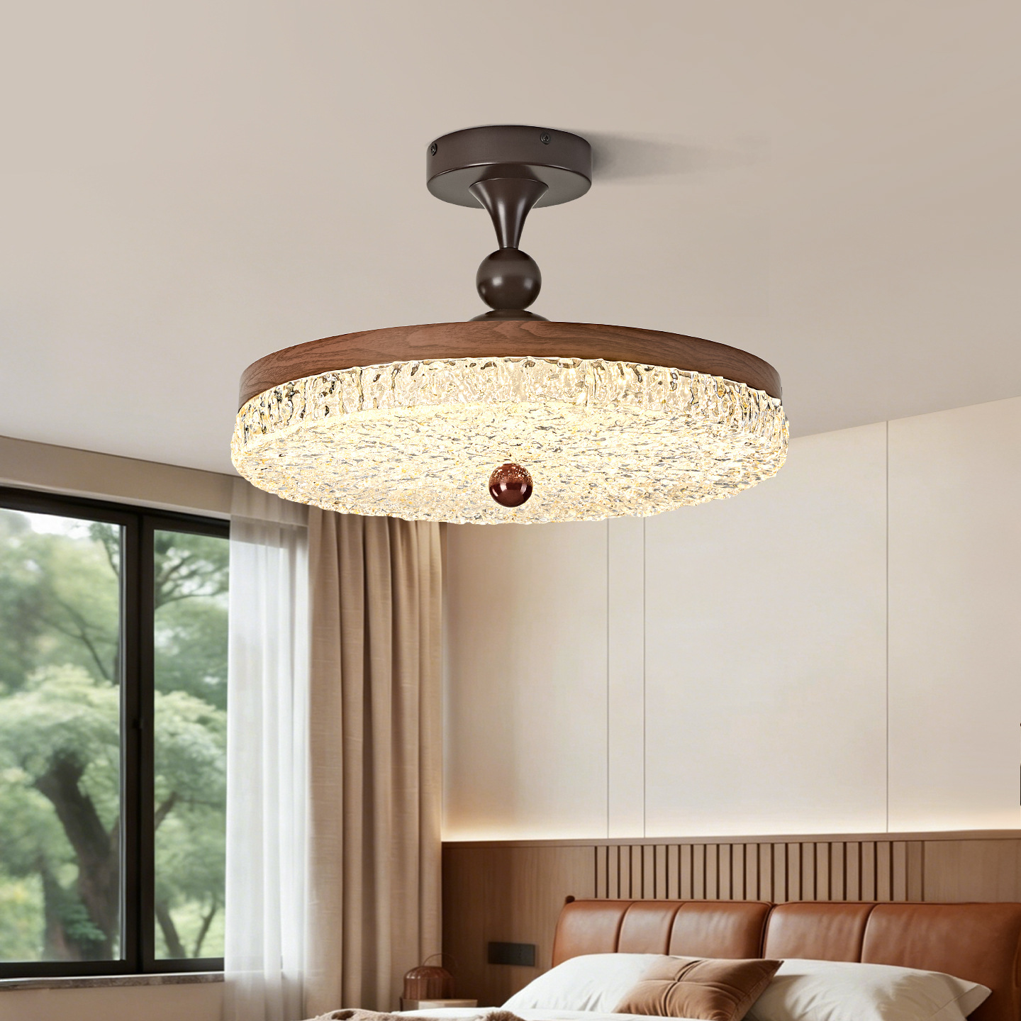 Luz de dormitorio de estilo medieval retro americano lujo luces de estudio luces de dormitorio L686