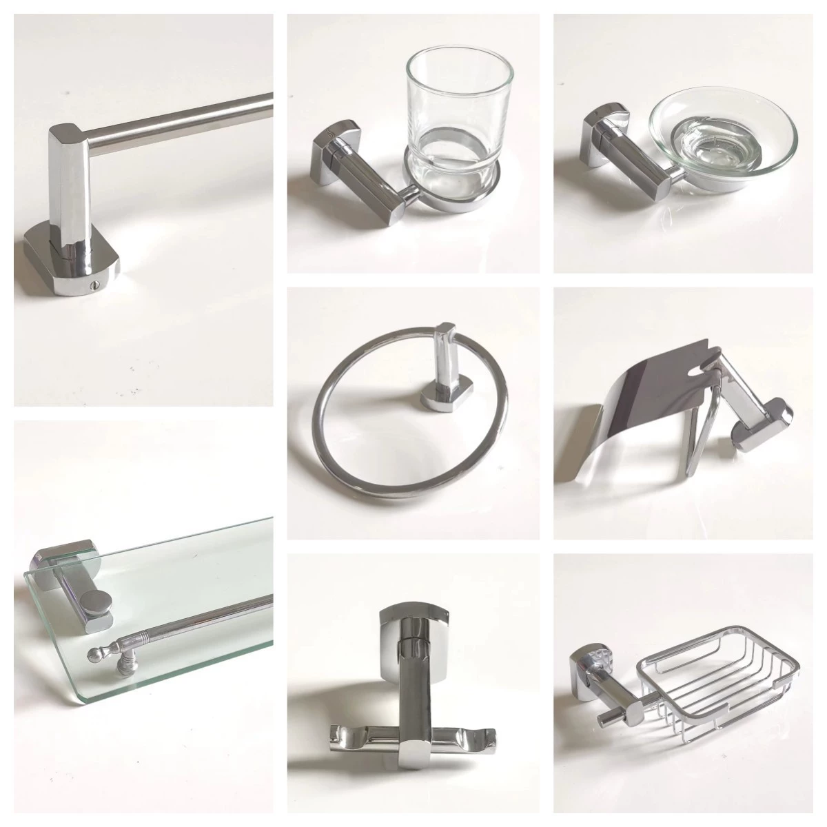Factory Direct Sales Sanitary Hardware Pendant/2203 small rectangular base zinc alloy chrome soap