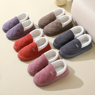 K 71303 Fuzzy couple cotton slippers ë�q��H���Ͽ羳��