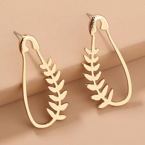 Metal retro earrings, high-end exaggerated personality, irregular large circles, European and American fashion earrings, ins internet celebrity