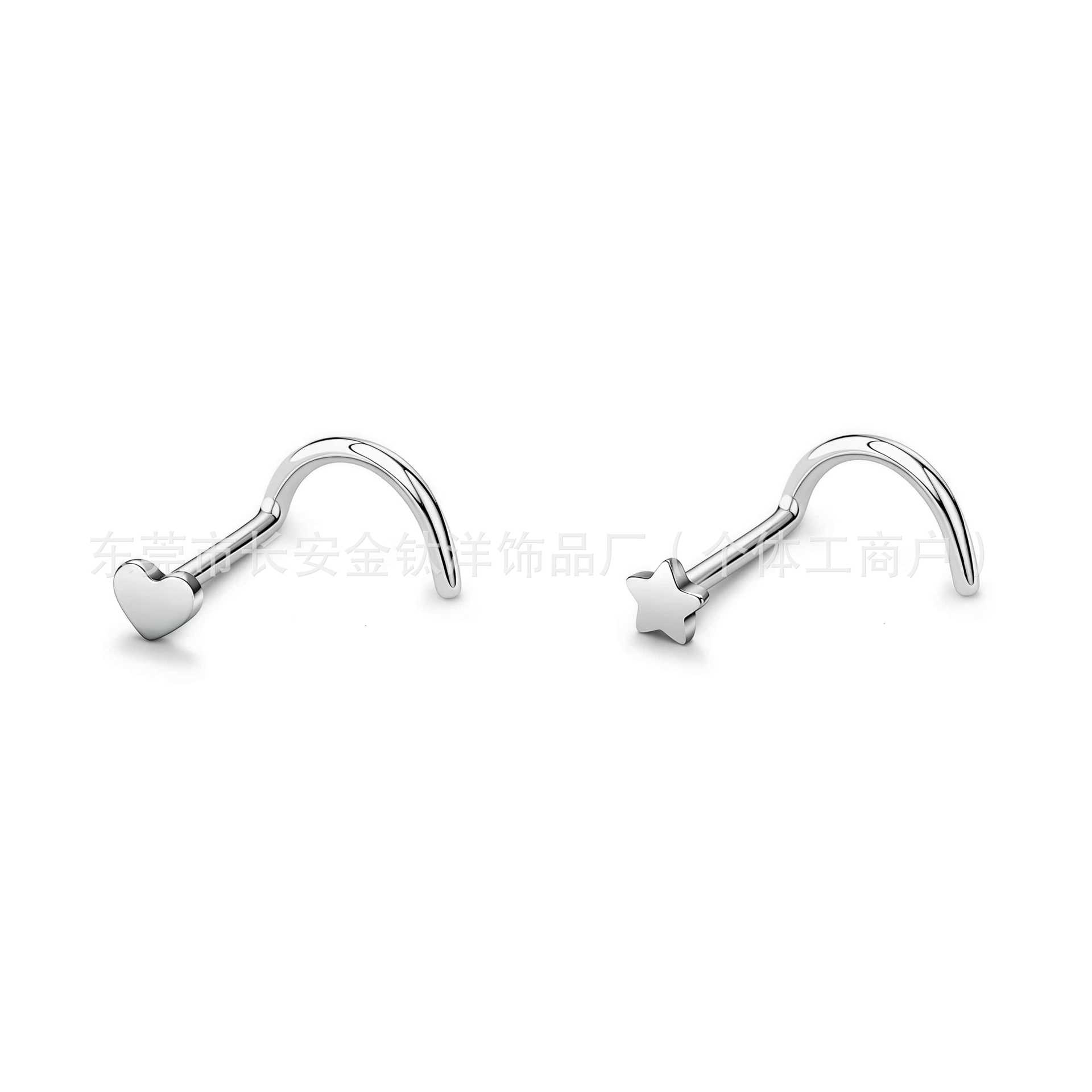 Pointed titanium steel lip stud product view