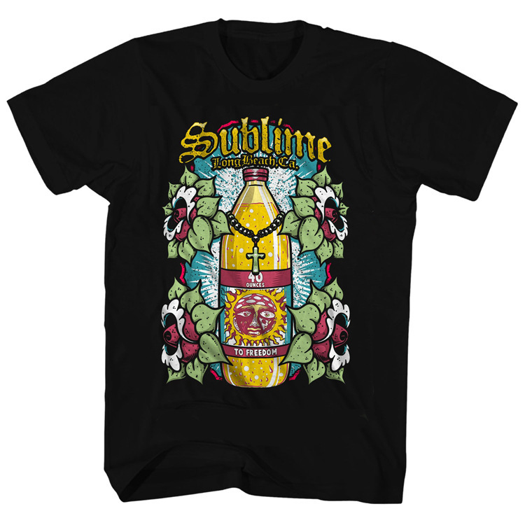 Hot Topic Sublime 40oz to Rock Heavy Factory Made Short Sleeve T-Shirt