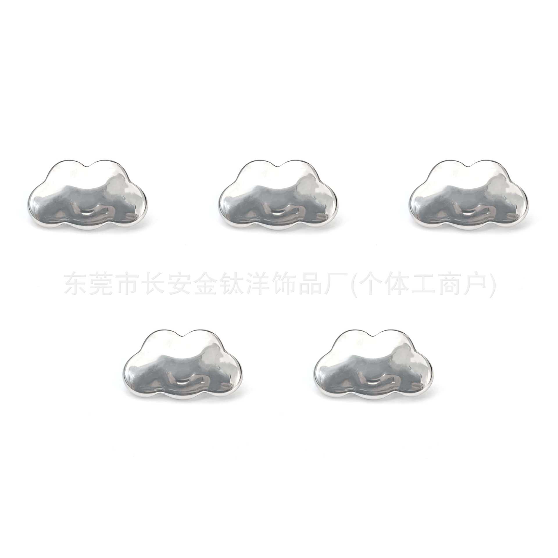 F136 Titanium Internal Thread Cloud-Shaped Lip Piercing Ear Cartilage Stud Conch G23 Alloy Body Jewelry detail image 5