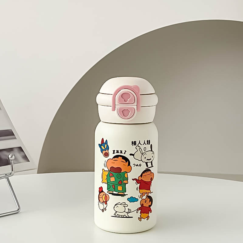 原创小新~可爱卡通不锈钢保温杯316儿童水杯便携吸管杯水杯2025|undefined