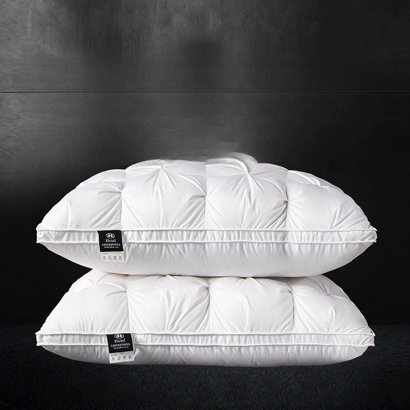 Пятизвездочный отель, пуховая подушка, мужская подушка для сна, комплект для защиты шейного отдела позвоночника, пара низких подушек для взрослых, гусиный пух