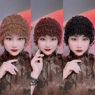 Foreign-style Thin Hair Band Cap White Hair Show Young Foreign-style Baotou Cap Lace Hair Show Multi-cover Wrinkle Four Seasons Cap