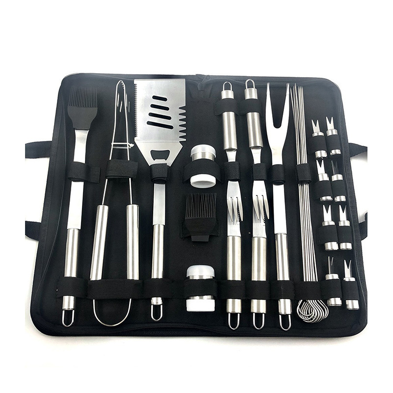 Amazon BBQ acero inoxidable Oxford fabricantes set de parrilla al aire libre en stock set de herramientas de parrilla