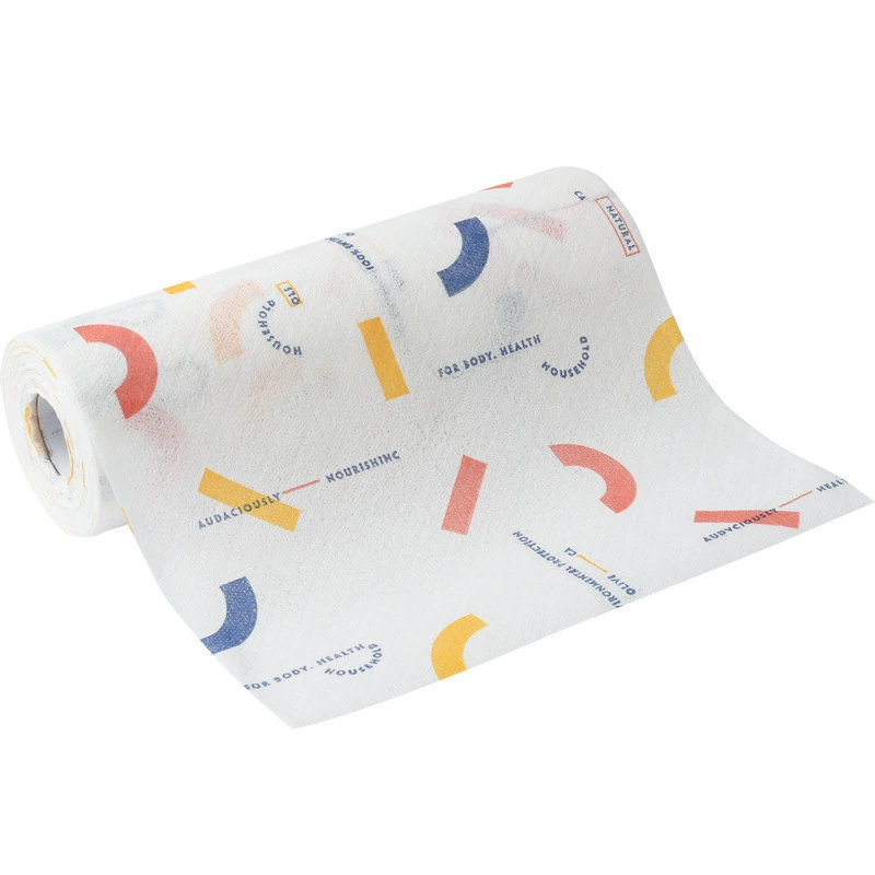 Disposable kitchen rag lazy rag can be washed kitchen paper with thick wet wet and wet printed dishwasher cloth