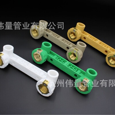 等电位双联弯头PPR管件ppr热水管配件4分206分25接地电连体弯|ms