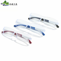 Cross-border fashion high-definition anti-blue light reading glasses, frameless one-piece trendy for men and women, factory wholesale