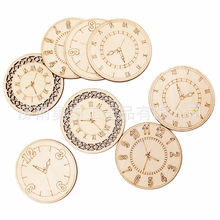 激光diy原木片批发 胶合板激光切割雕刻镂空木片挂件跨境批发