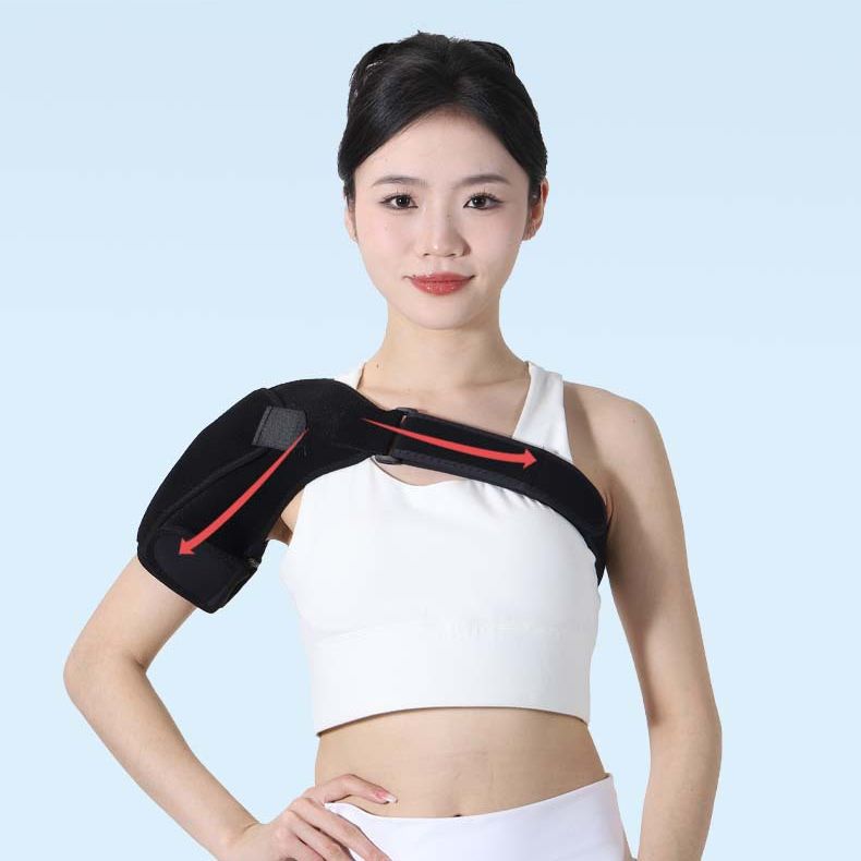 Apoyo al hombro y protección del hombro para rehabilitación del hombro y hombro con cinturón fijo ajustable para la articulación del hombro y soporte de fijación de subluxación para el hombro deportivo