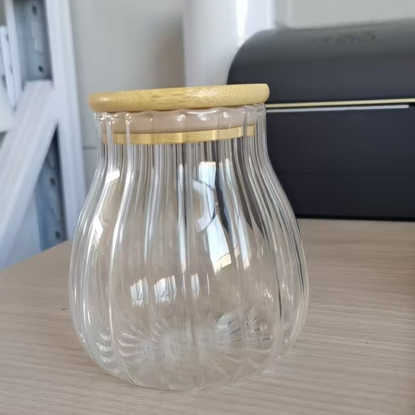 Instantáneo de alto contenido de borosilicato de vidrio con cucharas de granos de té sellado tanque de almacenamiento de vidrio transparente de varias especificaciones image 10