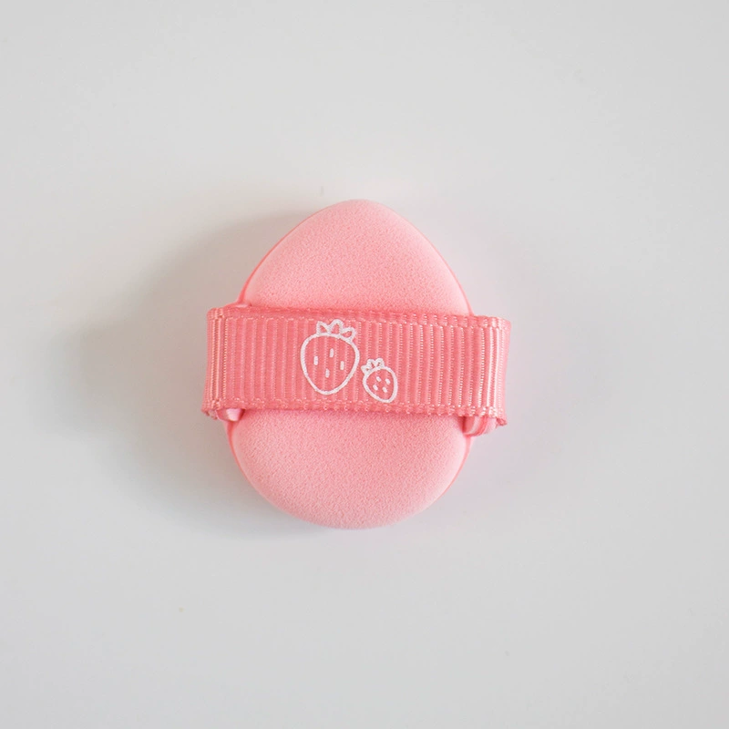 Powder Puff (Guo Xiao Niu) Strawberry Cushion — Dual-Use Dry & Wet, Super-Soft Strap