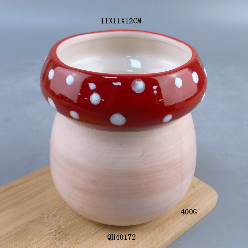 Botón de cerámica de hongos bolígrafo de almacenamiento decoración sala de estar cocina floral hidroponía creativa floral amazon vasijas de flores