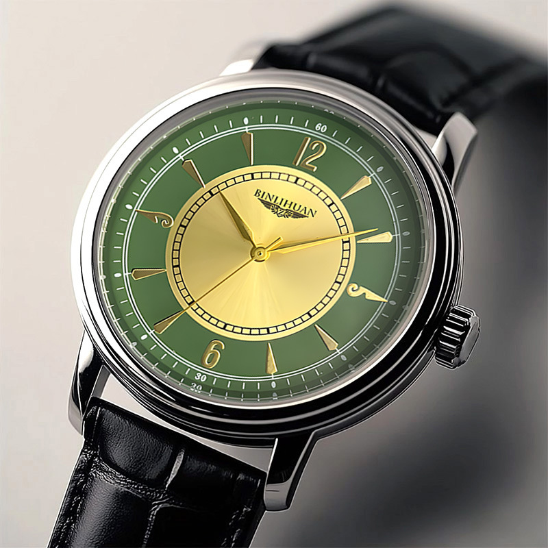 Binlihuan Manufacturer Direct Supply Quartz Watch Wholesale Men's Watch Simple Watch Belt Cheap Men's Watch Ready Stock