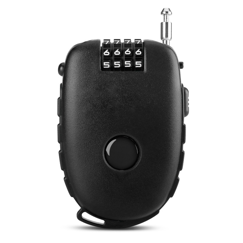 ポータブルワイヤーパスワードロック電気自動車オートバイヘルメットロック伸縮式伸縮性 U 字型パスワードロック牛ロック