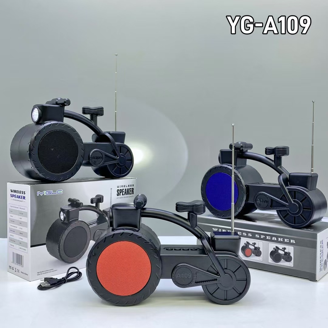 YG-A109 새로운 클래식 자동차 태양 에너지 무선 블루투스 오디오 휴대용 FM 라디오 아프리카 뜨거운 판매 스피커