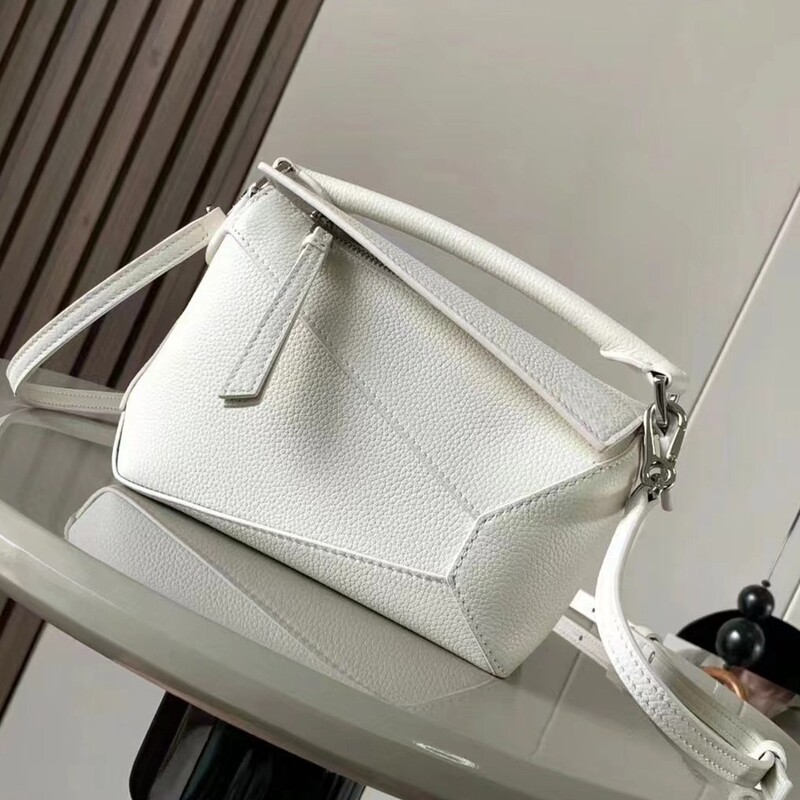 New Explosive Puzzle Geometric Bag Star Same-style Cowhide Pillow Bag One-shoulder Crossbody Casual Women's Trendy Handbag