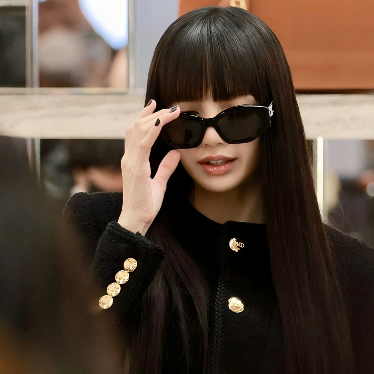 Lisa同款猫眼墨镜女高级感多边形复古时尚太阳眼镜凯旋门cl40238|undefined