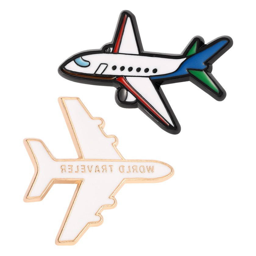 3D tridimensional broche de modelado de aviones espacio creativo luchador aleación modelo insignia ropa mochila Accesorios