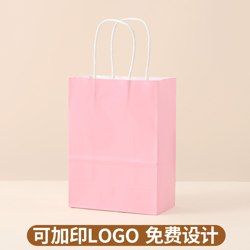 Bolsas de papel kraft personalizadas con LOGO impreso, bolsas de regalo rojas de Año Nuevo, bolsas de papel, bolsas de mano para cafetería, bolsas de embalaje para llevar