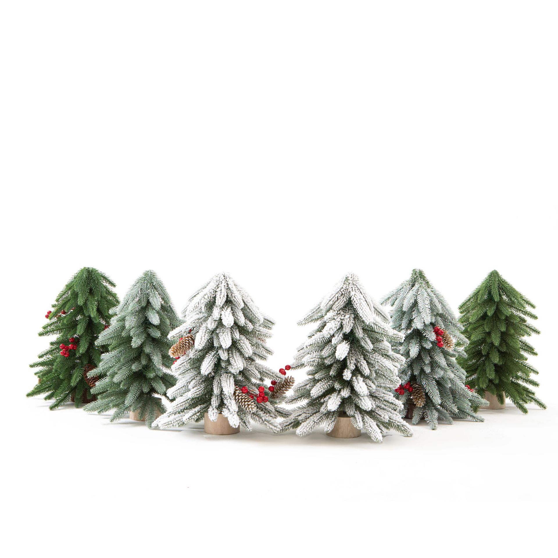 Xintean mini árbol de Navidad al revés simulación norbison 40CM pequeño árbol decoración de escritorio transfronteriza Amazon