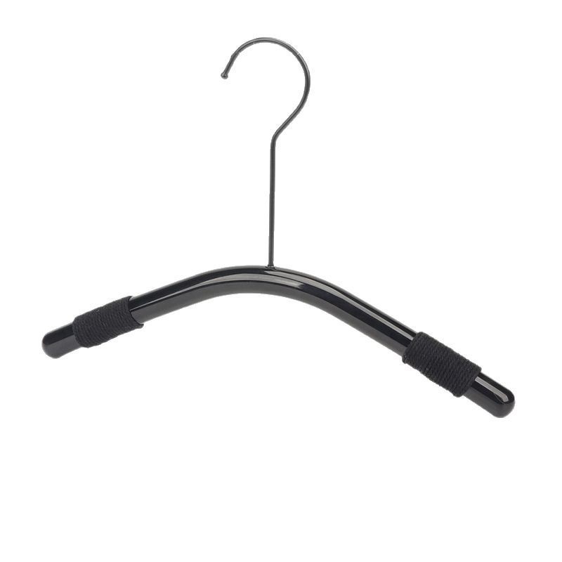 Tienda de ropa para niños Percha para niños de acrílico Tienda de ropa negra especial para niños pequeños y grandes