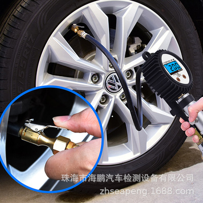 厂家直销高精度数显胎压计胎压枪充气放气测压胎压表充气枪|ms