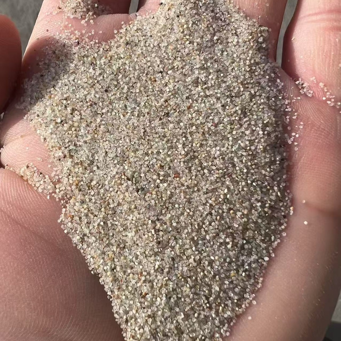 现货批发圆粒沙人造沙滩用质感沙儿童娱乐沙水洗海沙儿童沙画用细