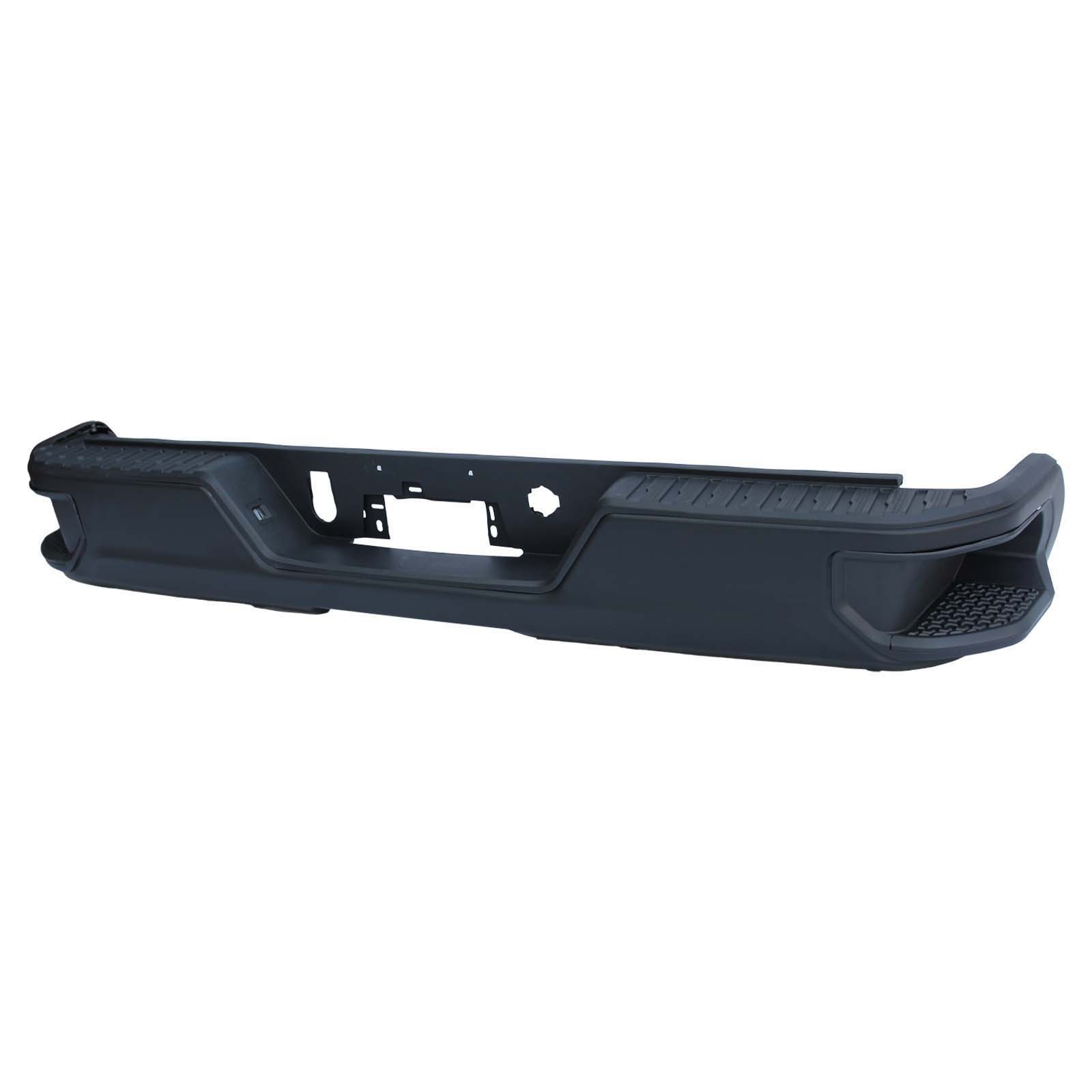 Para Chevrolet 19 - 22 Silverado parachoques traseros Solod original negro sin agujeros