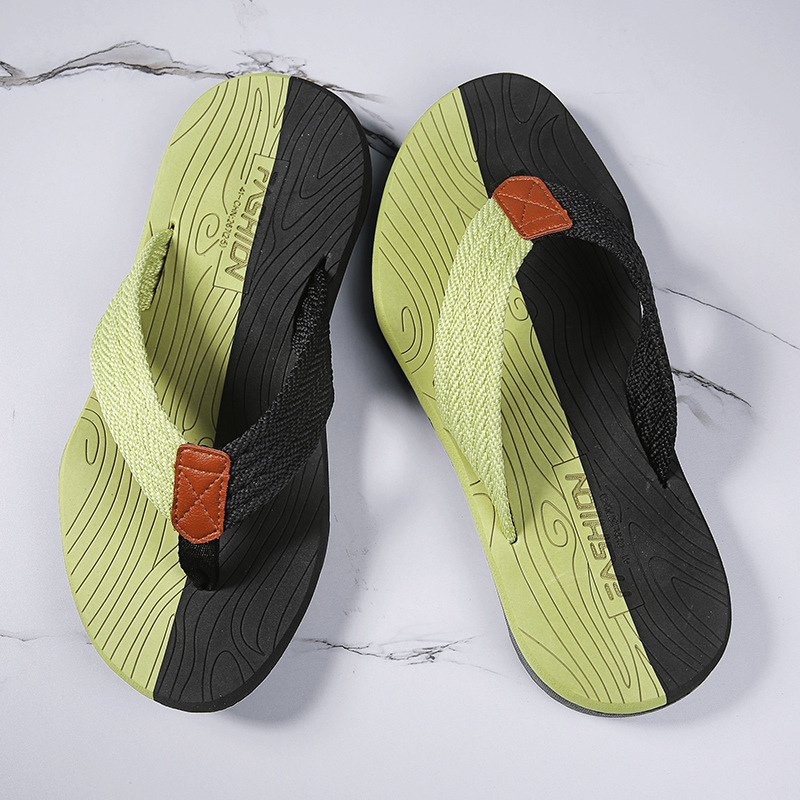 Herren Kokos Flip-flops Mit Hoher Elastizität Und Dicker Sohle_voghion.com