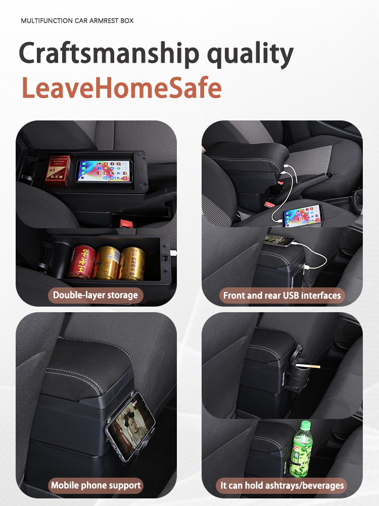 Toyota Gr Yaris Japanese Version Overseas Toyota Special Armrest Box Multi-Functional Armrest Box Storage Box