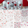 Nail stickers for St. Valentine's Day, fake nails, balloon for beloved for nails, suitable for import, new collection, wholesale