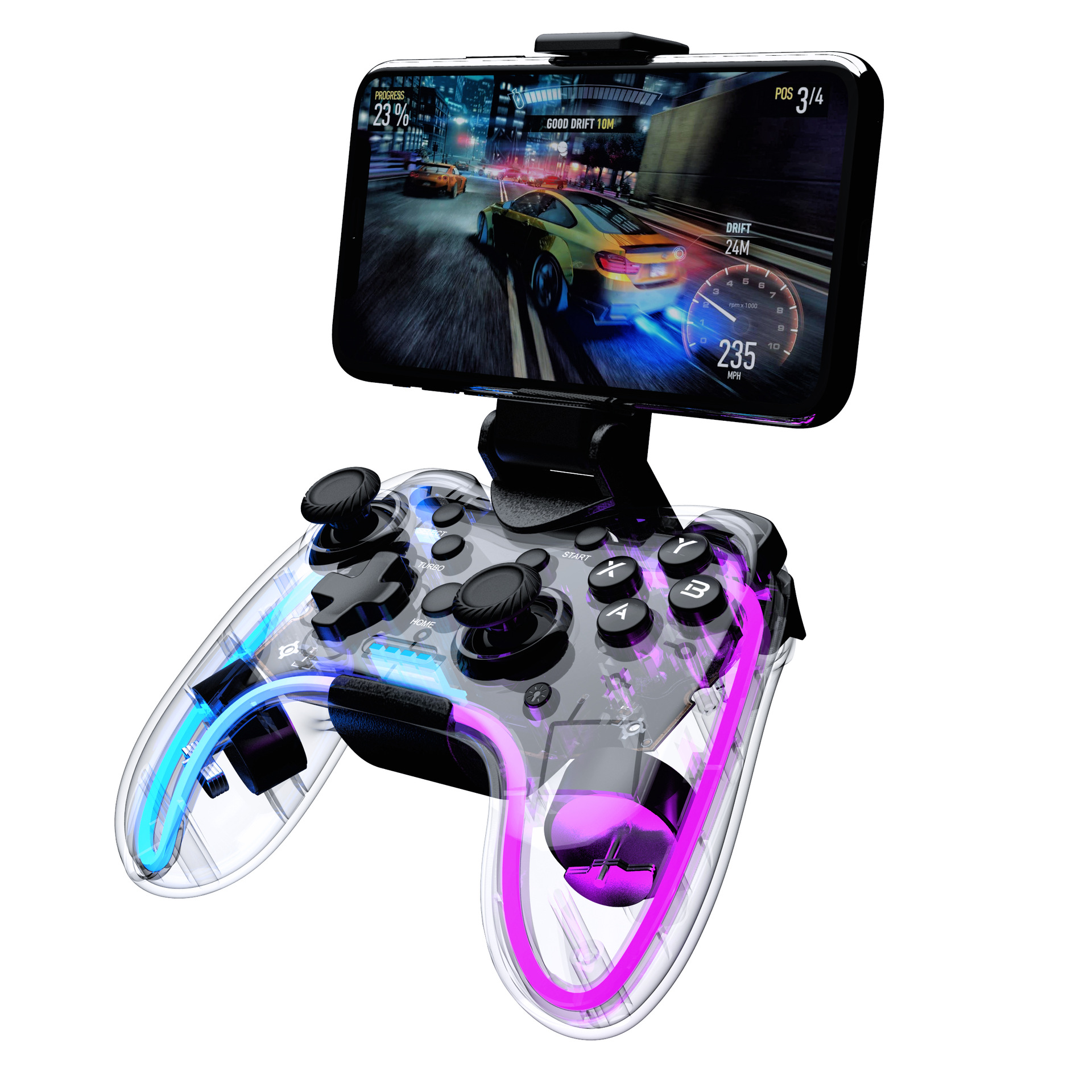 RGB-beleuchteter Bluetooth-Gamecontroller für Android-Mobiltelefone_voghion.com