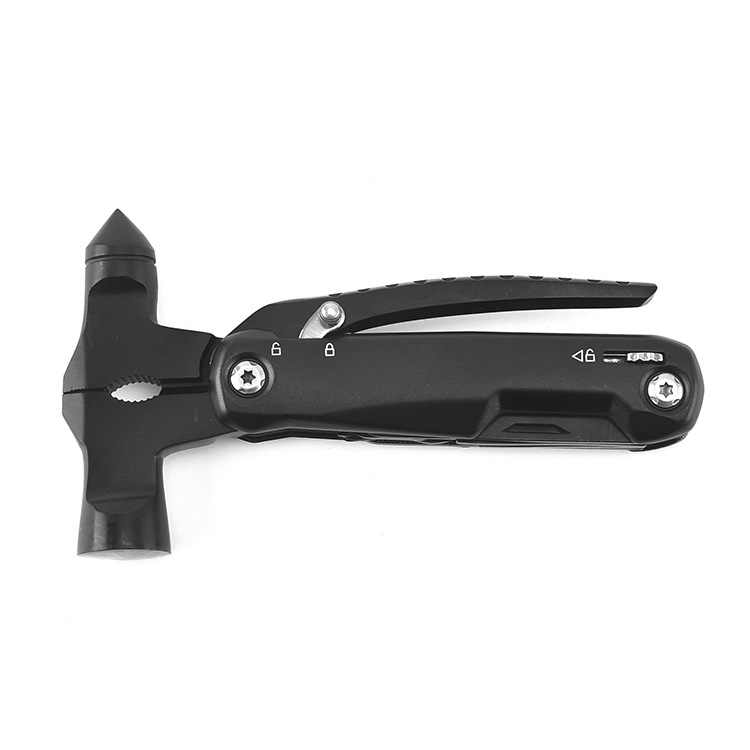 批发多功能救生锤户外折叠钳露营便携不锈钢安全锤车载逃生破窗锤