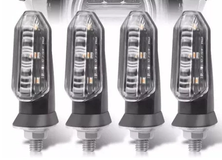 Европейские и американские маленькие желтые акулы 3LED с высокой яркостью маленькие черные акулы мотоцикл поворотный свет E1 подходит для Honda модификация MK-200