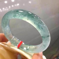 正宗紫寒缅甸冰种飘花翡翠手镯圆条老坑a晴水正品贵妃玉镯子吊坠