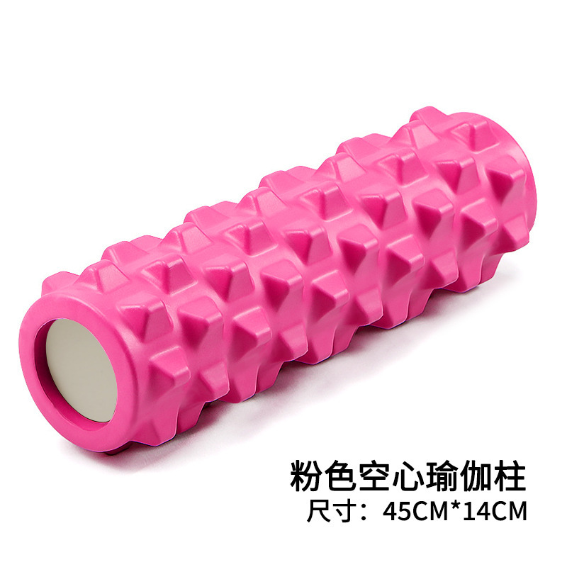 メーカー45cmフィットネスフォームシャフト筋肉リラックスローリングヨガコラム狼牙棒ローラー初心者マッサージ脚|undefined