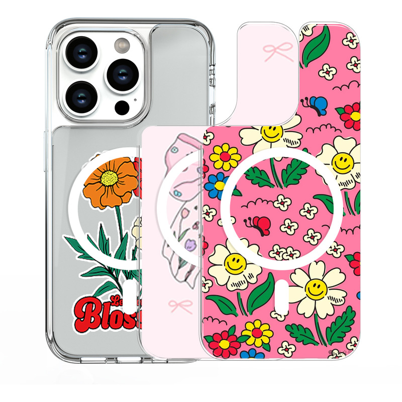 DIY图案苹果手机壳iPhone17磁吸防摔手机保护套可拆分背板壳批发|undefined