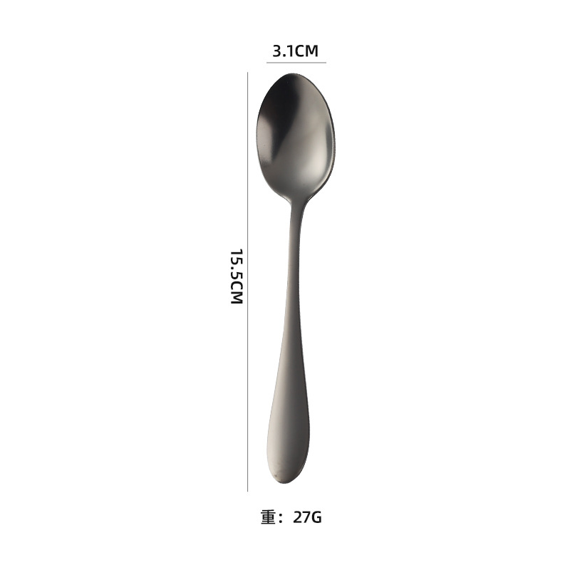 작은 숟가락-블랙