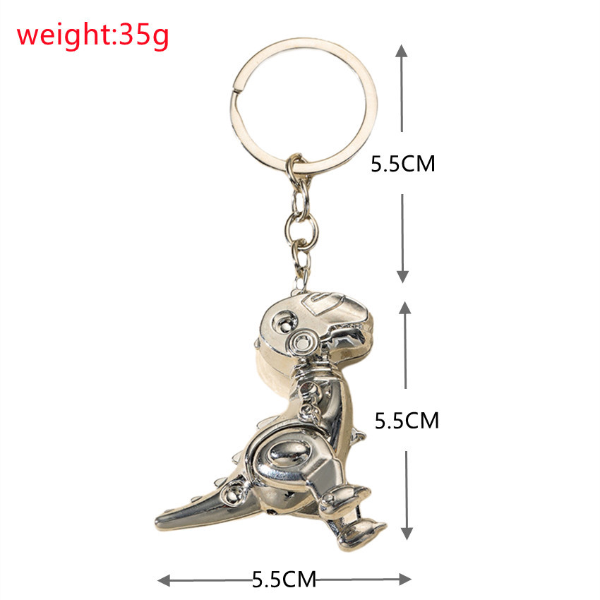 40g Weight Bag Pendant, Keychain Classification Cute Dinosaur Alloy Plating Unisex Bag Pendant Keychain