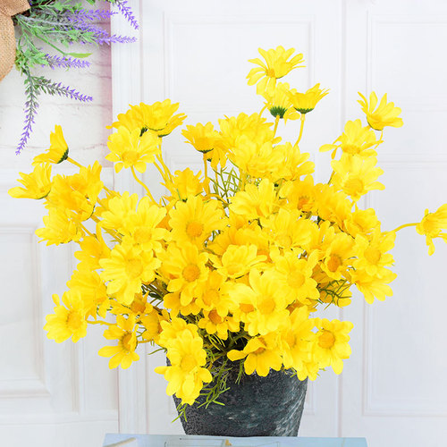 Simulated daisy 5-head Dutch chrysanthemum cosmos wedding home photography decoration props simulated flower chamomile
