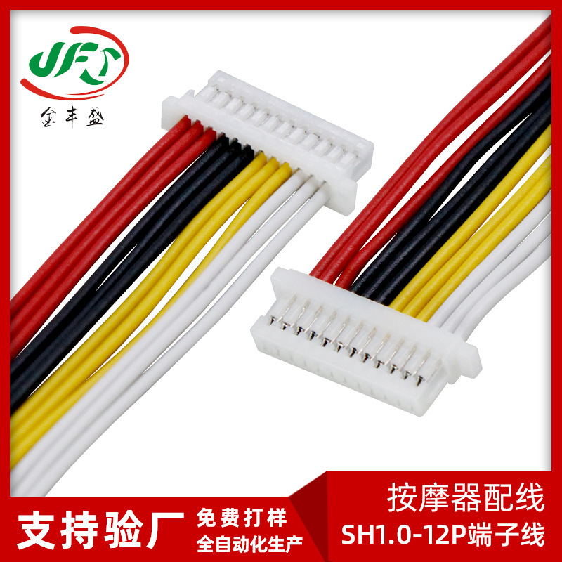 Customized Production of Special Lines for Various Massage Instruments Sh1.0 Terminal Line 12P Main Control Board Line Panel Button Wiring Harness