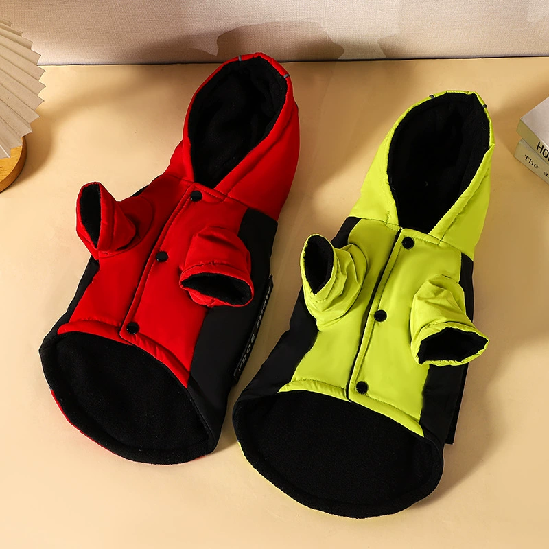 Собачья одежда для собак Маленькая утолщеная капюшона с капюшоном