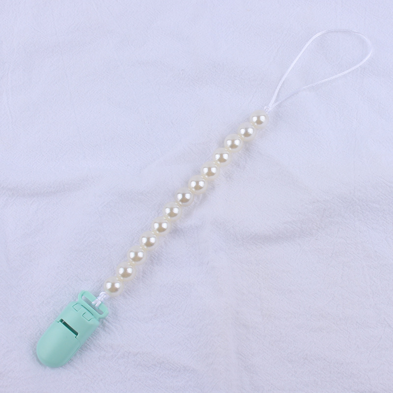Suministros para bebés de color clip de plástico pacificar bebé DIY perla chupete cadena anti-gota cadena nuevo AliExpress