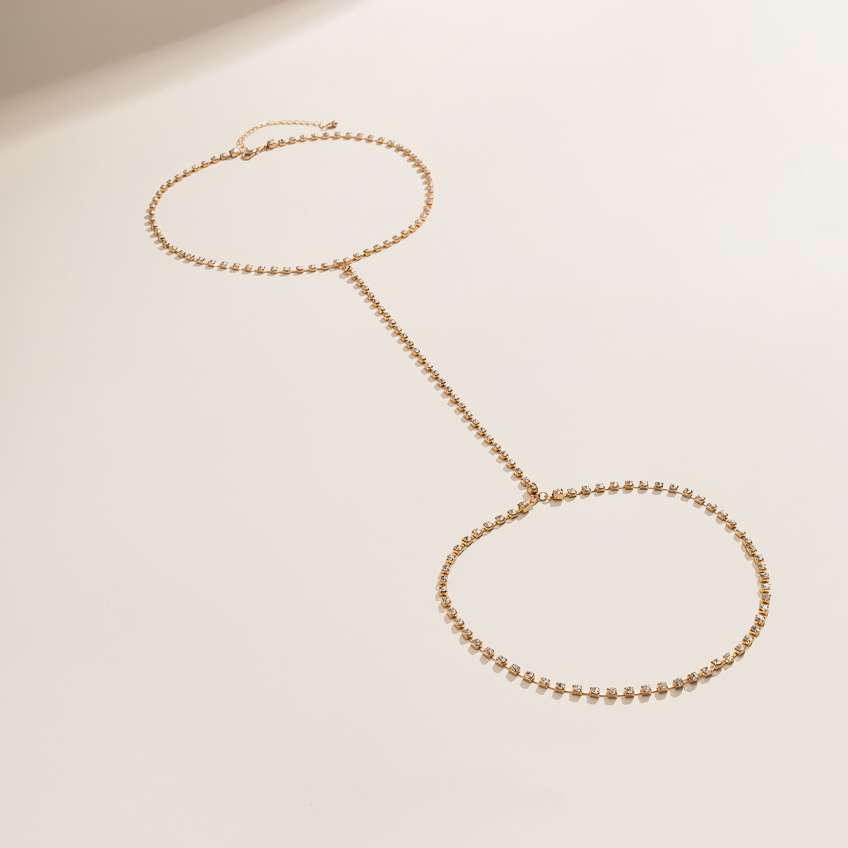 1 Piece Fashion Bow Knot Cloth Lace Artificial Rhinestones Womenu0027S Body Chain